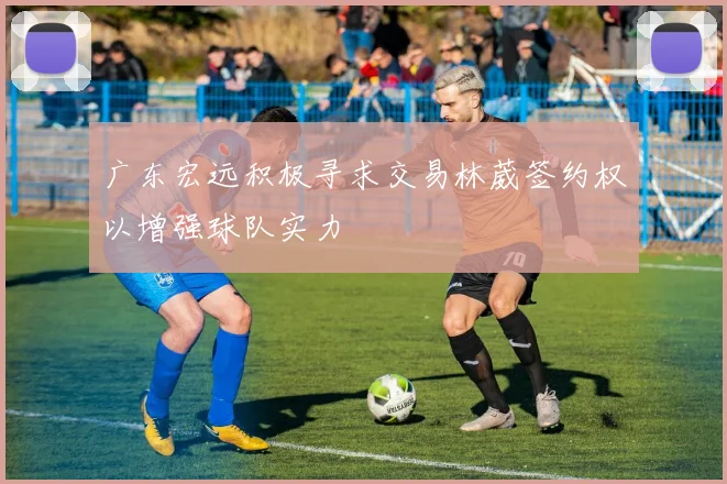 广东宏远积极寻求交易林葳签约权以增强球队实力